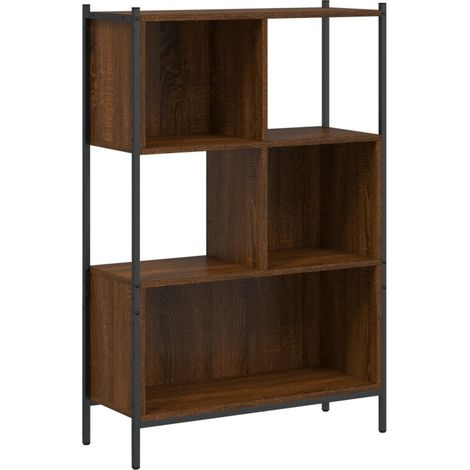 Bibliothèque chêne marron 72x28x109 bois d'ingénierie (1/5)