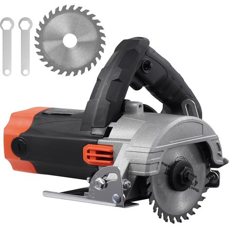 1500W Circular Saw with Plug,  220V 13000RPM Circular Saw,  Electric Circular Saw with Safety Button,  Maximum Cutting Depth of 38mm (45°),  55mm (90°),  1 Blade (1/5)