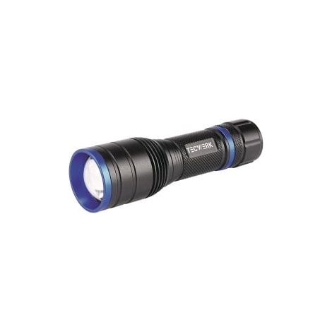 Linterna  LED  150-500  lm  3xAAA  100/170m  negra  TECWERK (1/4)