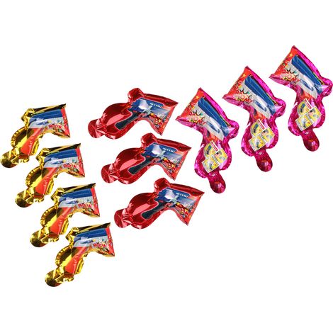 Lot de 10 lanceurs de confettis gonflables pour fête, anniversaire, mariage, remise de diplôme, couleurs assorties (1/5)