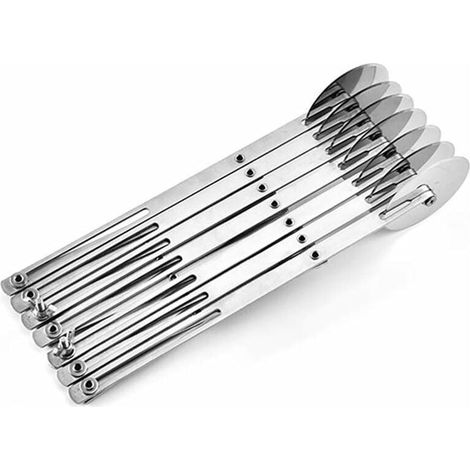 Cortador de masa, divisor de pasteles, 7 ruedas ajustables de acero inoxidable, ruedas para repostería, multifunción de acero inoxidable (1/5)