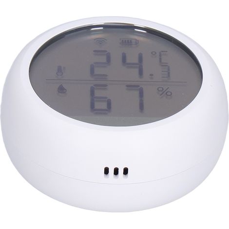 Tuya Smart Luftqualitätssensor, kompaktes Wand-Thermo-Hygrometer, batterieloser Raummonitor (1/5)