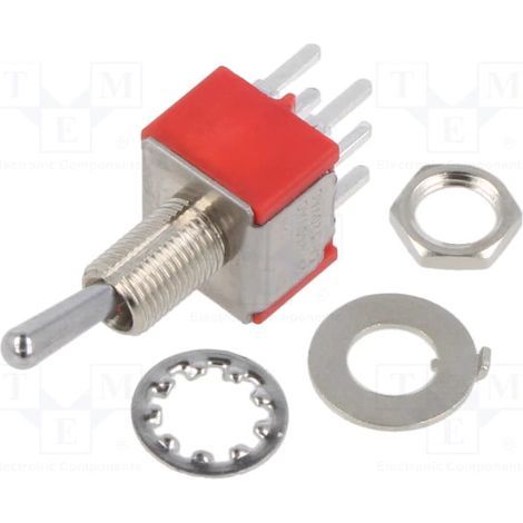 On-On Toggle Switch Dpdt 2a 250vac Printed Circuit Breaker 100dp1t1b1m2qeh