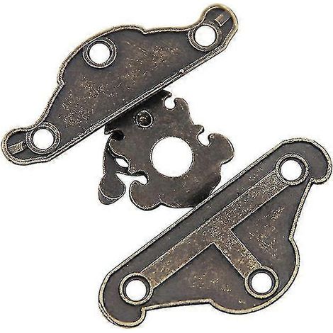 Loquet ancien en relief pour meubles, armoires et boîtes à bijoux, lot de 6, 3 tailles différentes (1/2)