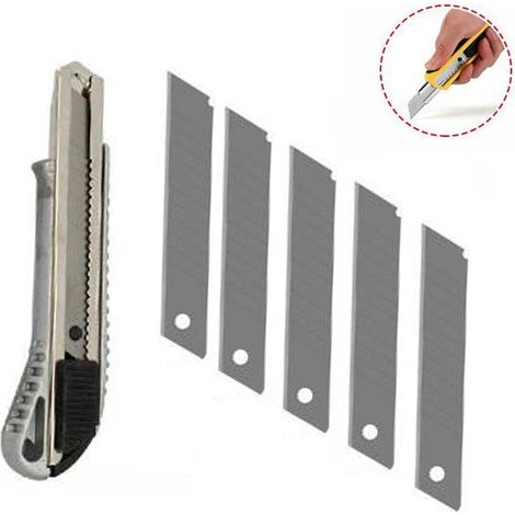 CUTTER PROFESSIONNEL 15,5 CM AVEC VERROUILLAGE GUIDE-LAME 18 MM 71077 (1/2)