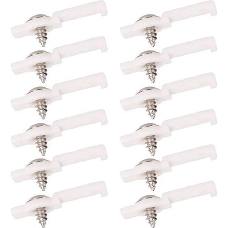 Support de bande lumineuse clip de bande LED support de montage de lampe montage de bande lumineuse LED clip de montage en plastique avec 200 PCS de vis pour bande LED 200pcs (8mm plaque nue support d (1/5)