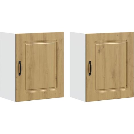 Maison Exclusive - Pensili da cucina 2 pz Kalmar in Legno Multistrato Rovere Artigianale (1/5)