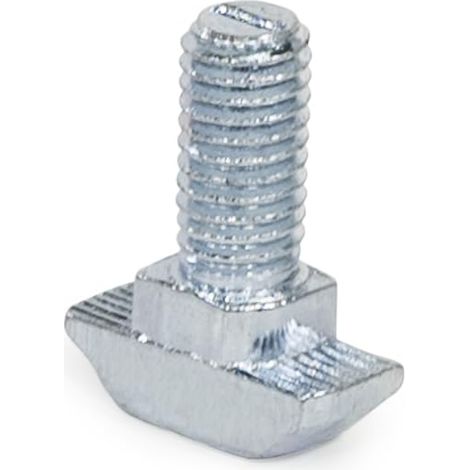 Ganter Normelemente, Lot de 5 vis à tête marteau GN 52B-10M840-SZ, largeur de rainure 10mm, filetage M8x40, acier zingué (1/4)