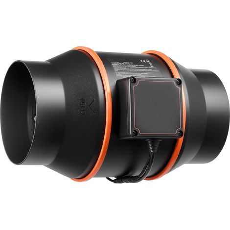 EC 152,4 mm Inline-Abluftventilator, 683 m³/h, EC-Motor, 10 Geschwindigkeitsstufen, PWM-Steuerung, App-Steuerung, Temperatur- und Feuchtigkeitssensor, für Growzelte, Indoor-Gartenbau und Hydrokultur (1/5)