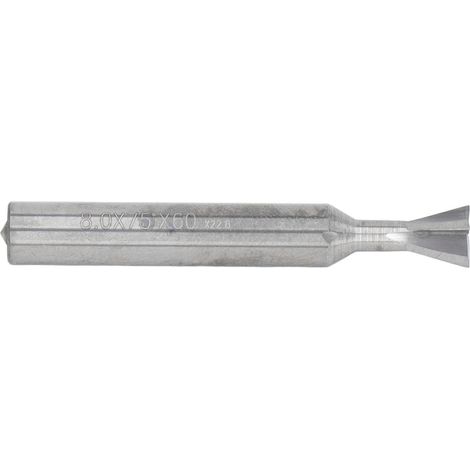 Fraise à queue d'aronde carbure monobloc 4 dents, coupe 75°, queue cylindrique universelle, outil de fraisage pour métaux (1/5)