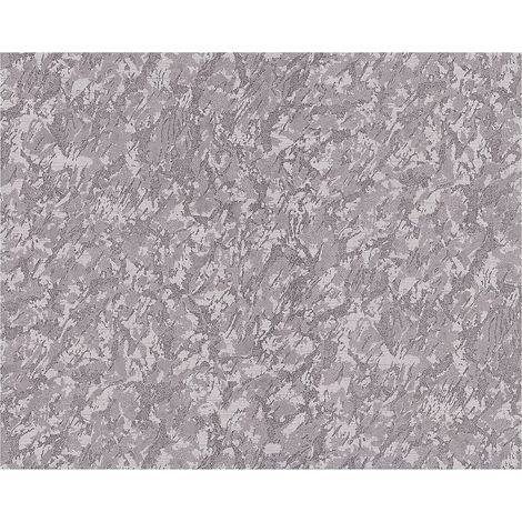 Unicolour wallpaper wall EDEM 9076-25 non-woven wallpaper embossed with decorative render look and metallic effect silver grey 10.65 m2 (114 ft2) (1/4)
