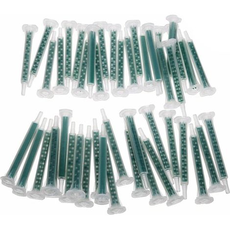 100 ugelli di miscelazione epossidica, punta in plastica, tubo miscelatore, colla per resina bicomponente per pistola per cartuccia di colla AB (1/5)