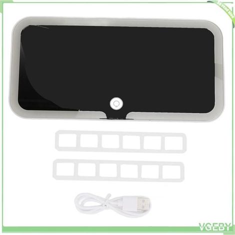 Miroir de courtoisie - FAFEICY - USB Rechargeable - Température de couleur réglable - Portable - Universel (1/5)