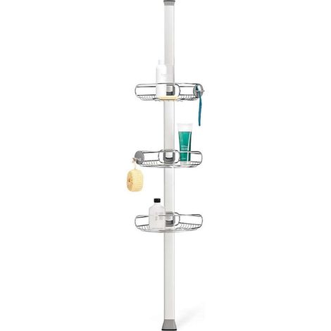 Simplehuman - Barra d'angolo con ripiani regolabili, acciaio opaco BT1109DC (1/5)