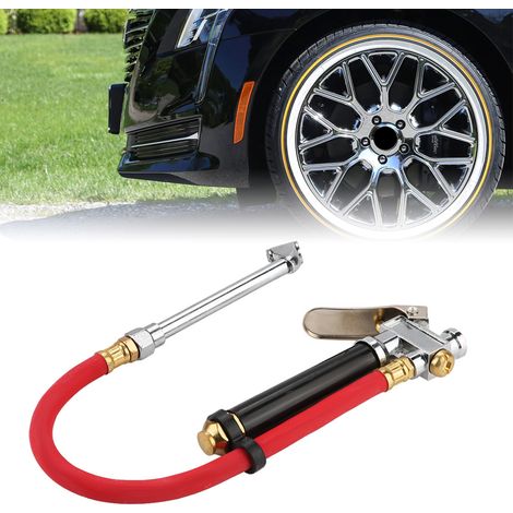 Manomètre de pression des pneus de voiture portable, outil de gonflage à double embout pour compresseur d'air (1/5)