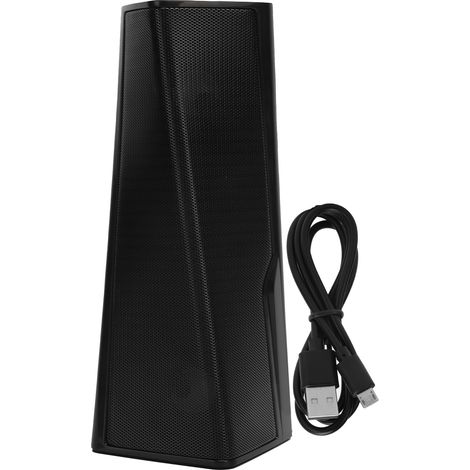 Enceinte Bluetooth avec LED, stéréo FM, subwoofer, prise pour carte mémoire et appels téléphoniques (1/5)