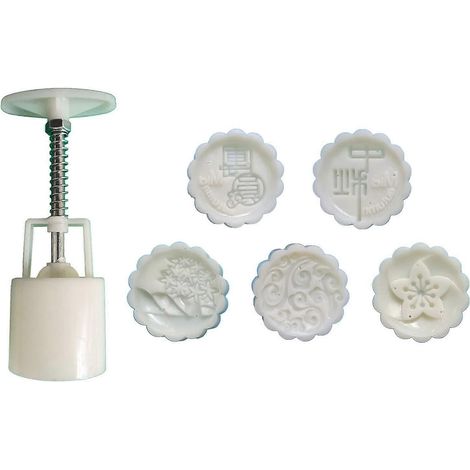 Handgedrückte Mondkuchen-Backform, Dessertkuchenform, traditionelle chinesische Variante (1/5)