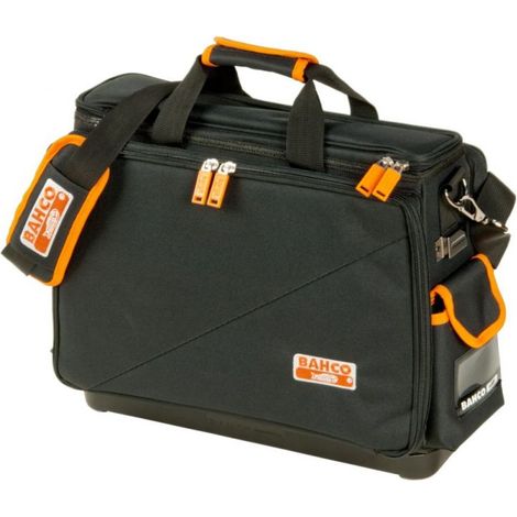 Bahco – Mallette à outils 4750FB418 – Polyester 600/1680D – Compartiment central rembourré 18" – Fond étanche et antidérapant (1/5)