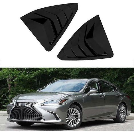 Passend für Lexus ES 350/300h (Modelljahre 2019–2020): Dekorative Abdeckung für die hintere Seitenfensterklappe – Mattschwarz