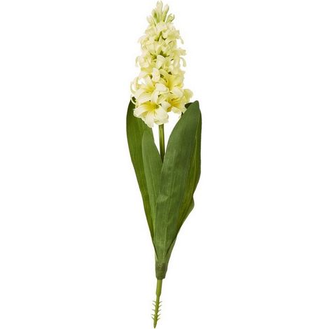 Hyacinth (Single Stem Flower) - Plastic - Height 44 cm - Yellow