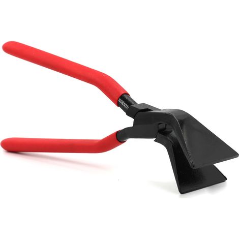 Pince pliante à 45° - Pince à cintrer la tôle - Largeur : 60 mm - Avec poignée antidérapante - Outil de pliage - En acier au carbone - Outil pour plier et lisser les (1/5)