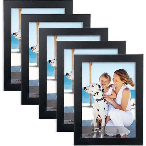 Cadre photo 13x18 cm Chêne, cadre en bois MDF, verre acrylique transparent, cadre moderne interchangeable pour photos, tableaux, œuvres d'art (1/5)