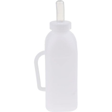 de Veau Bouteille d'alimentation pour Veau avec Tétine en Silicone Graduée et Poignée Ergonomique Plastique Résistant Convenant à l'Élevage (1/5)