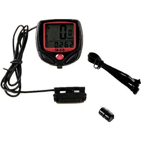 Wasserdichter Fahrradcomputer mit kabelgebundenem Kilometerzähler und Stoppuhr (1/5)