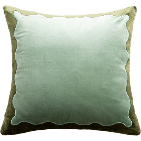 Coussin De Canapé - Chenille - Rembourrage En Coton Haute Élasticité - 45 x 45 x 10 cm - Vert - Usage Multifonctionnel (Canapé Lit Fenêtre) - 1 Pièce (1/5)