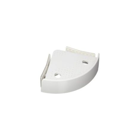 Estante triangular para baño – Estante de esquina sin necesidad de taladrar – Plástico ABS – 24,5 x 4,5 x 24,5 cm – Capacidad de carga 4,5 kg – Crezuo