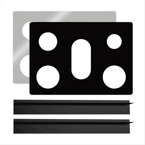 Housse de Protection pour Cuisinière à Gaz pour Brûleurs à Gaz, Housse de Protection Antiadhésive Réutilisable pour Cuisinière (1/5)