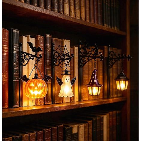 Lanterne de bibliothèque décorative pour étagère lampe LED chaude pour coin lecture (1/5)