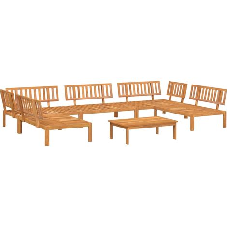 Maison Exclusive - Set Divano Pallet da Giardino 6 pz in Legno Massello di Acacia