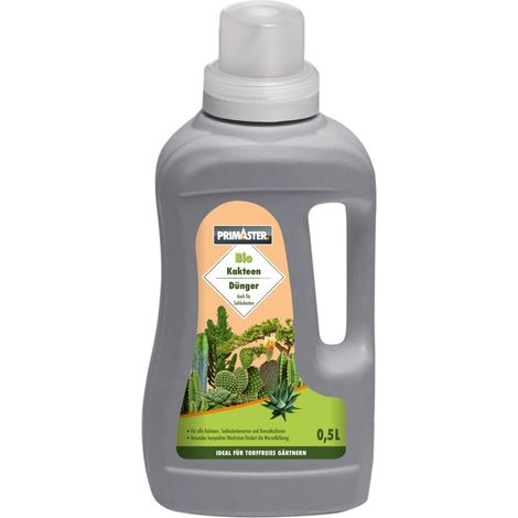 Primaster Bio Flüssigdünger für Kakteen Sukkulenten & Bonsai 500 ml Dünger