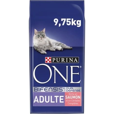 Alimento seco para gatos adultos Purina ONE sabor salm贸n, 9,75 kg