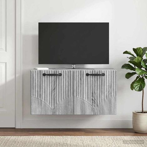 Wandmontierter TV-Schrank Graues Sonoma 59,5 x 31 x 30 cm (1/5)