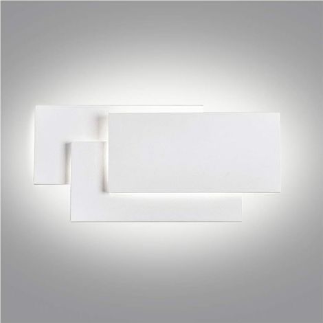 Applique d'intérieur blanc, 24W LED étanche IP20 blanc naturel 40004500K couloir escalier salon, non dimmable (1/5)