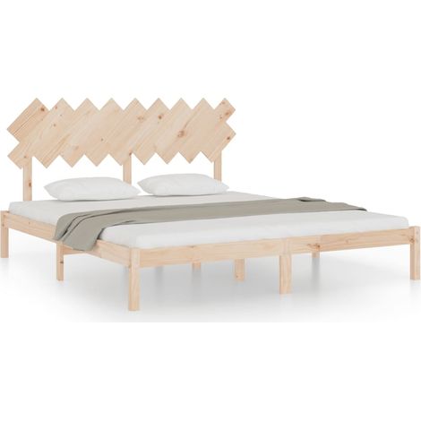 Maison Exclusive - Giroletto 180x200 cm Super King in Legno Massello