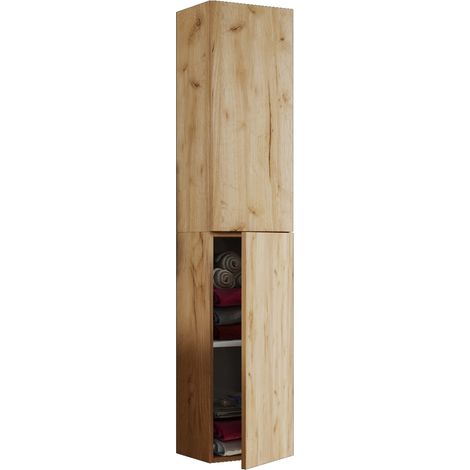 Mobili da bagno Armadio bagno alto Armadio da bagno Lendas 150x33x22 - VCM