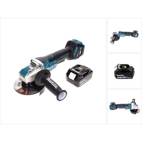 Makita DGA 519 F1 Akku Winkelschleifer 18 V 125 mm Brushless X-Lock + 1x Akku 3,0 Ah - ohne Ladegerät (1/5)