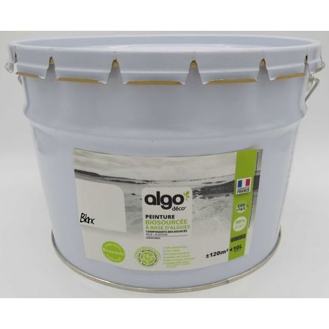 Peinture écologique Algo - Blanc Pur - 10L / Satin (1/5)