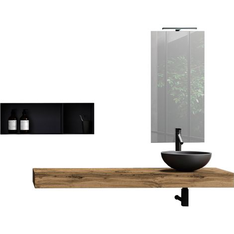 Ensemble de salle de bain 6 pièces ASTRA chêne miel (1/5)