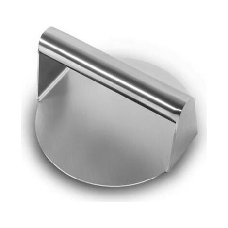 Presse à hamburgers en acier inoxydable, broyeur rond, presse à hamburgers antiadhésive et lisse, fond plat sans arête, grille à bacon idéale pour la cuisson à la poêle. (1/5)