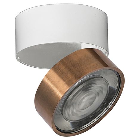 Hole Applique/Plafoniera LED 7W 3000K CRI90 38° IP20 Rame - Rossini Group Illuminazione da parete o soffitto orientabile di design (1/5)