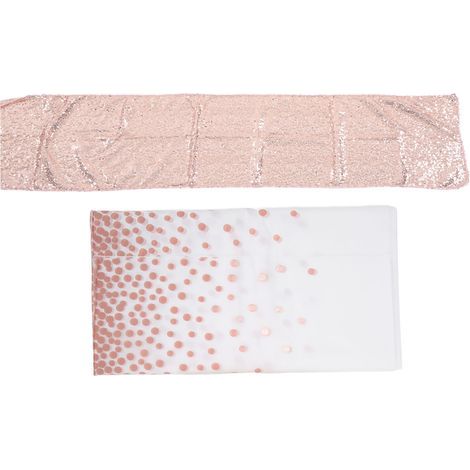 Elegante rechteckige Tischdecke 54x108 Zoll, wasserdicht, für Hochzeiten und Partys (1/5)