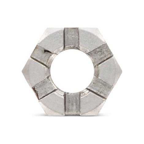 Ecrou hexagonale à CRENEAUX BAS M24 Inox A2