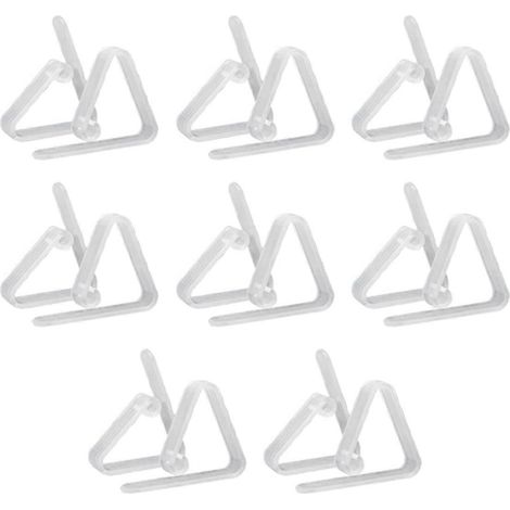 Pinces à nappe en plastique transparent, pinces pour nappes en plastique transparent -- (1/5)
