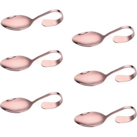 cucchiai in acciaio inox con manici curvi, cucchiai creativi per frutti di mare, cucchiai per sushi, cucchiai da portata per buffet ed eventi, utilizzabili anche come cucchiai da portata. (1/5)