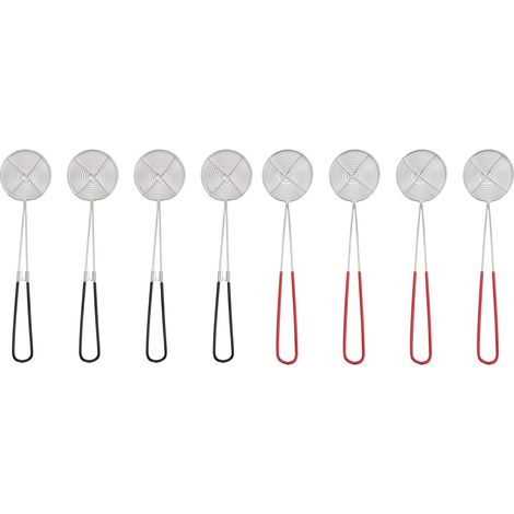 SIXRUN Lot de 8 Louches Passoire en Maille D'acier Inoxydable pour (1/5)