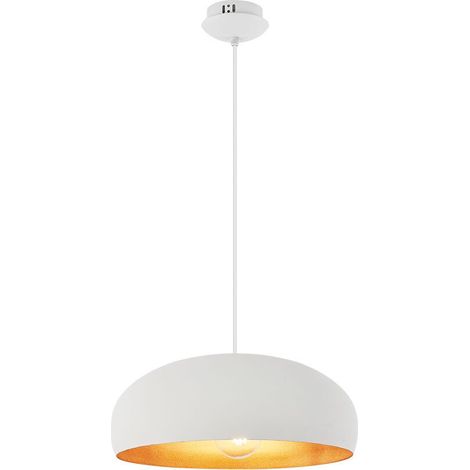 Suspension décorative 1xE27 23W IP20 – Métal blanc (1/4)